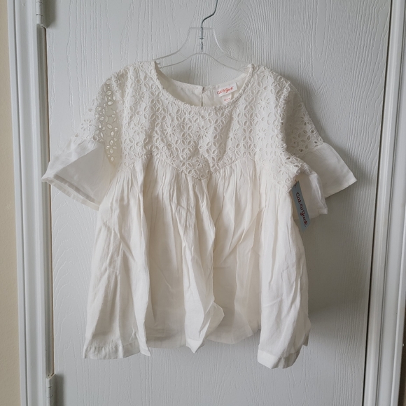 Cat & Jack Other - Cat & Jack Eyelet Bell Sleeve Dress